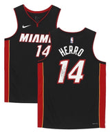 TYLER HERRO Autographed Miami Heat Black Nike Swingman Jersey FANATICS