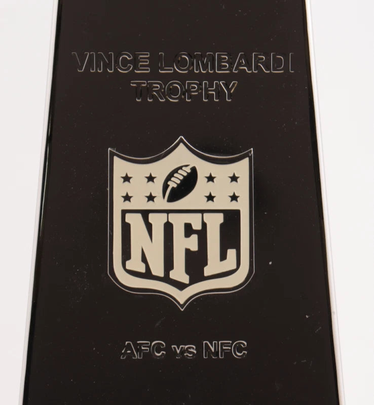 Tom Brady Autographed Tampa Bay Buccaneers Hand-Painted Cut Mini Lombardi Trophy LE 1/12