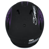 Zay Flowers Autographed Baltimore Ravens Eclipse Speed Authentic Helmet Beckett Witnessed