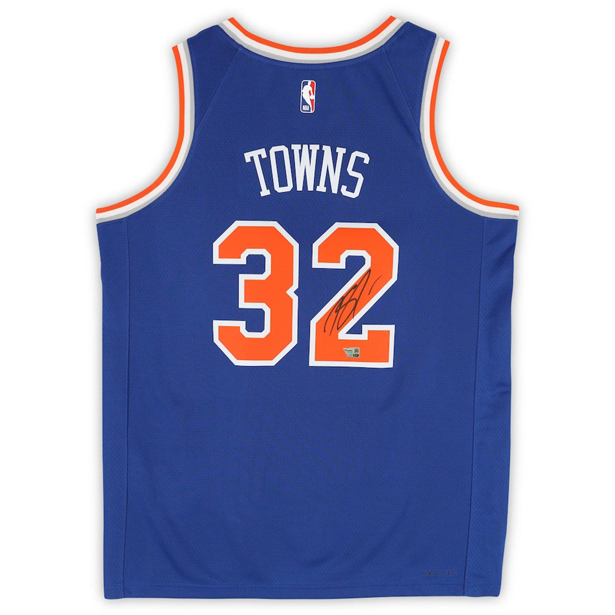 Karl-Anthony Towns Autographed New York Knicks Blue Nike Icon Edition Swingman Jersey Fanatics