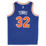 Karl-Anthony Towns Autographed New York Knicks Blue Nike Icon Edition Swingman Jersey Fanatics