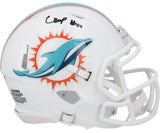 Chop Robinson Autographed Miami Dolphins Speed Mini Helmet Fanatics