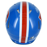 Bo Nix Autographed Denver Broncos 1975-96 Throwback Speed Authentic Helmet Beckett Witnessed