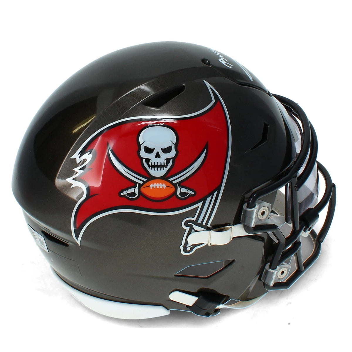 Bucky Irving Autographed Tampa Bay Buccaneers Speedflex Midi Helmet Beckett Witnessed