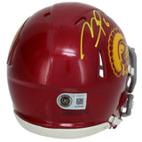 Makai Lemon Autographed USC Trojans Speed Mini Helmet Beckett Witnessed