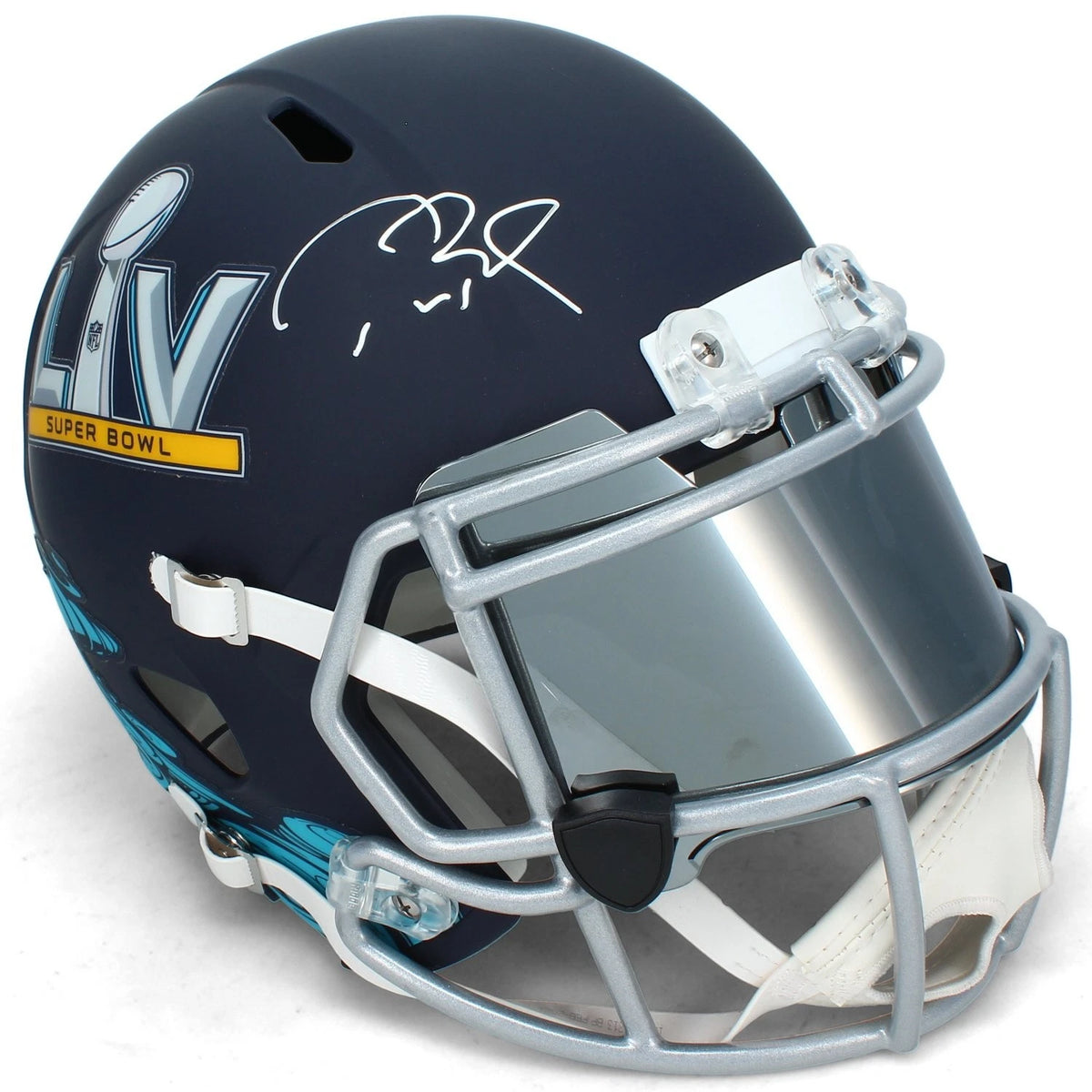 Tom Brady Autographed SB LIV Event Logo Speed Full Size Helmet Fanatics