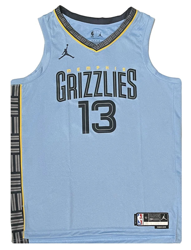 Jaren Jackson Jr. Autographed Memphis Grizzlies Jordan Light Blue Statement Swingman Jersey