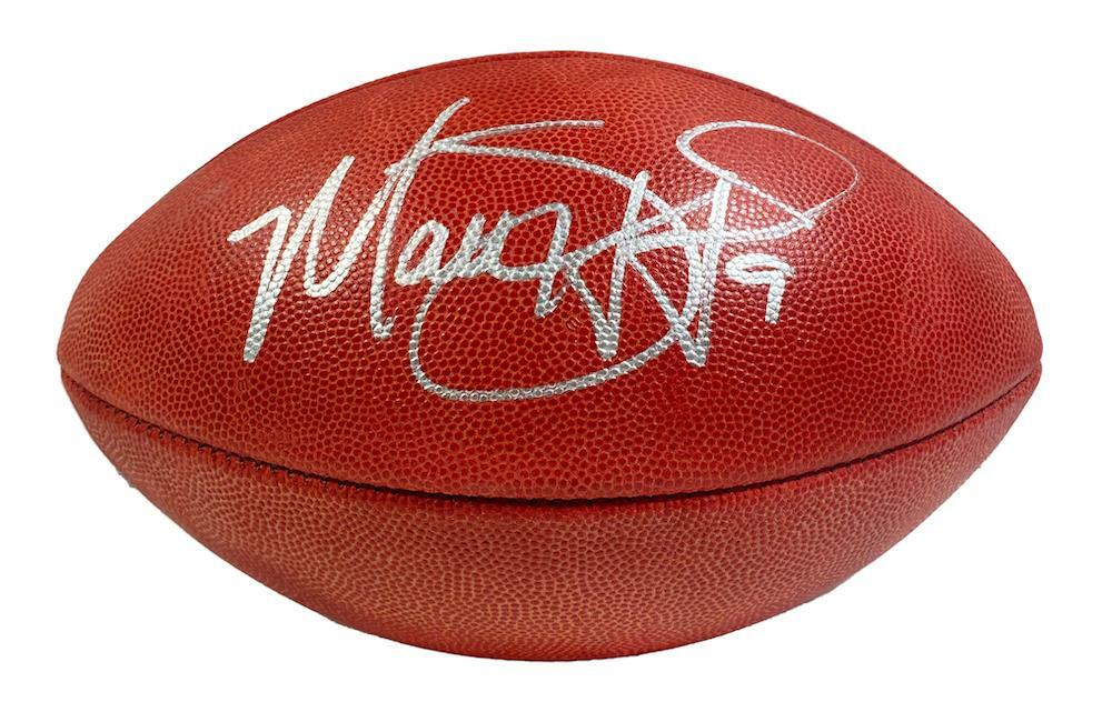 Matthew Stafford Autographed Los Angeles Rams SB LVI Champs Logo Official Wilson Duke Football Fanatics