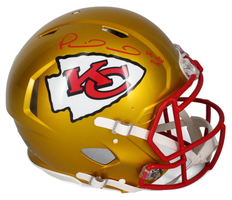 Patrick Mahomes Autographed/Inscribed "SB LIV MVP" Kansas City Chiefs Flash Speed Authentic Helmet Beckett Witnessed