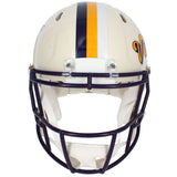 Justin Jefferson Autographed Minnesota Vikings RETRO Speed Authentic Helmet Beckett Witnessed