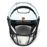 Ja'Marr Chase Autographed Cincinnati Bengals White 2022 Alternate Speedflex Authentic Helmet Beckett Witnessed