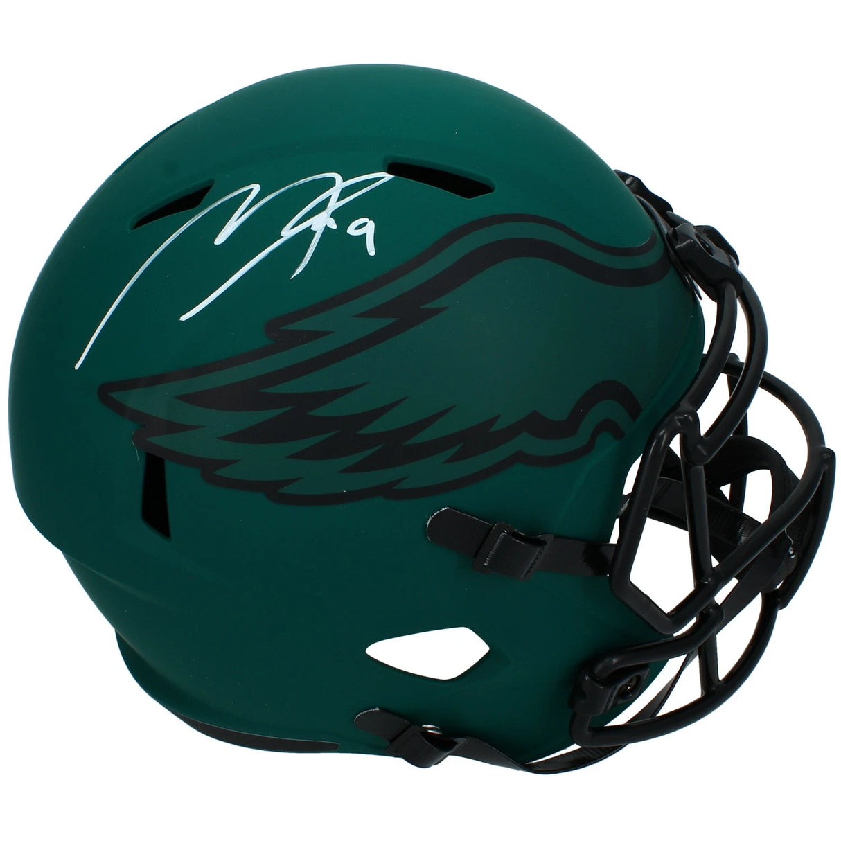 Makai Lemon Autographed Philadelphia Eagles RAVE Speed Full Size Helmet Beckett Witnessed