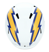 Omarion Hampton Autographed Los Angeles Chargers Royal Color Rush Speed Full Size Helmet Beckett Witnessed