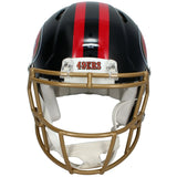 Nick Bosa Autographed San Francisco 49ers Black Rivalries Speed Authentic Helmet Beckett Witnessed