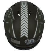 Julius Peppers Autographed Carolina Panthers 2022 Salute to Service Speed Mini Helmet Beckett Witnessed