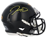 Jayden Daniels Autographed Washington Commanders Black 2022 Alternate Speed Mini Helmet Fanatics