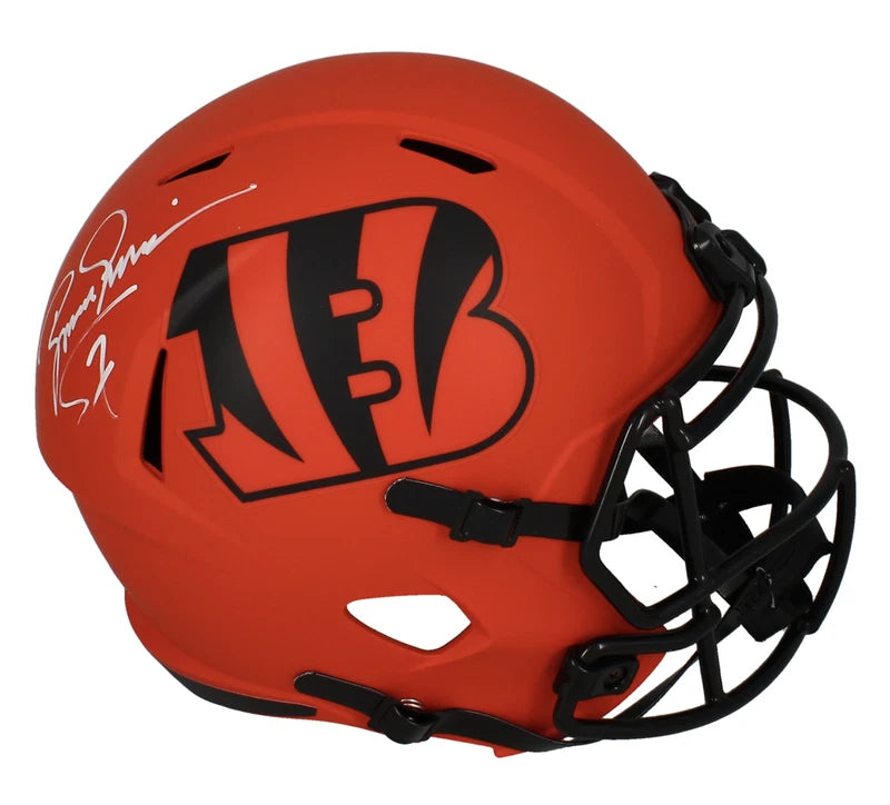 Boomer Esiason Autographed Cincinnati Bengals RAVE Speed Full Size Helmet Beckett Witnessed