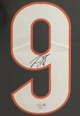 Joe Burrow Autographed Cincinnati Bengals Custom Framed Black Nike Elite Jersey Fanatics