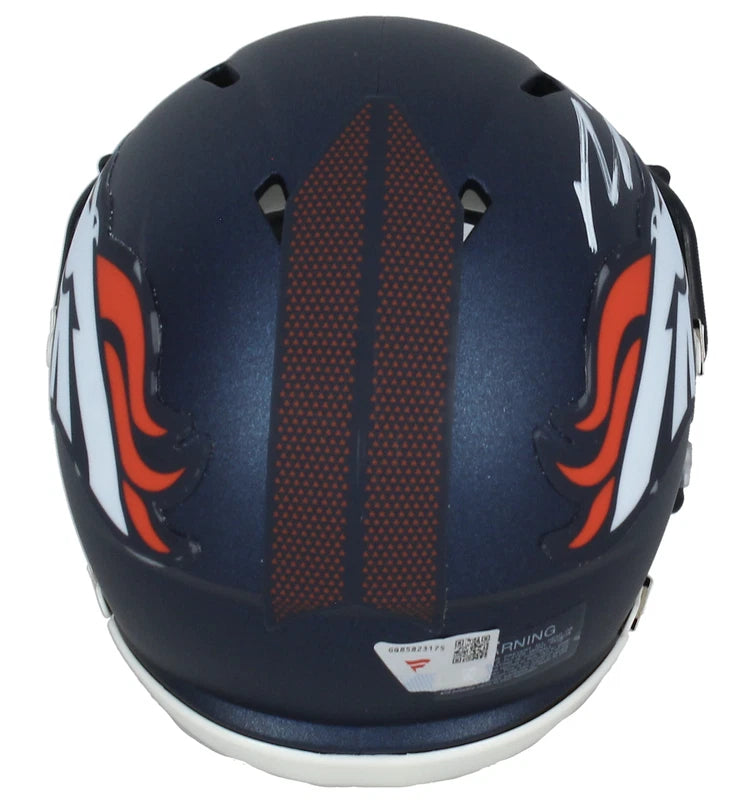Bo Nix Autographed Denver Broncos 2024 Speed Mini Helmet Fanatics