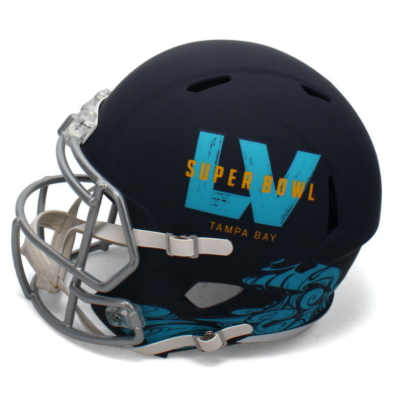 PATRICK MAHOMES Autographed Superbowl LV Logo Speed Full Size Helmet BECKETT