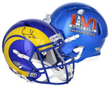 COOPER KUPP Autographed Los Angeles Rams SB LIV Champions Logo Speed Full Size Helmet FANATICS