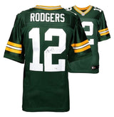 AARON RODGERS Autographed Green Bay Packers Green Nike Elite Jersey FANATICS