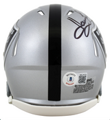 Howie Long Autographed Raiders Speed Mini Helmet Beckett Witnessed