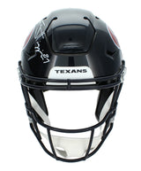 Jayden Higgins Autographed Houston Texans Speedflex Authentic Helmet Beckett Witnessed
