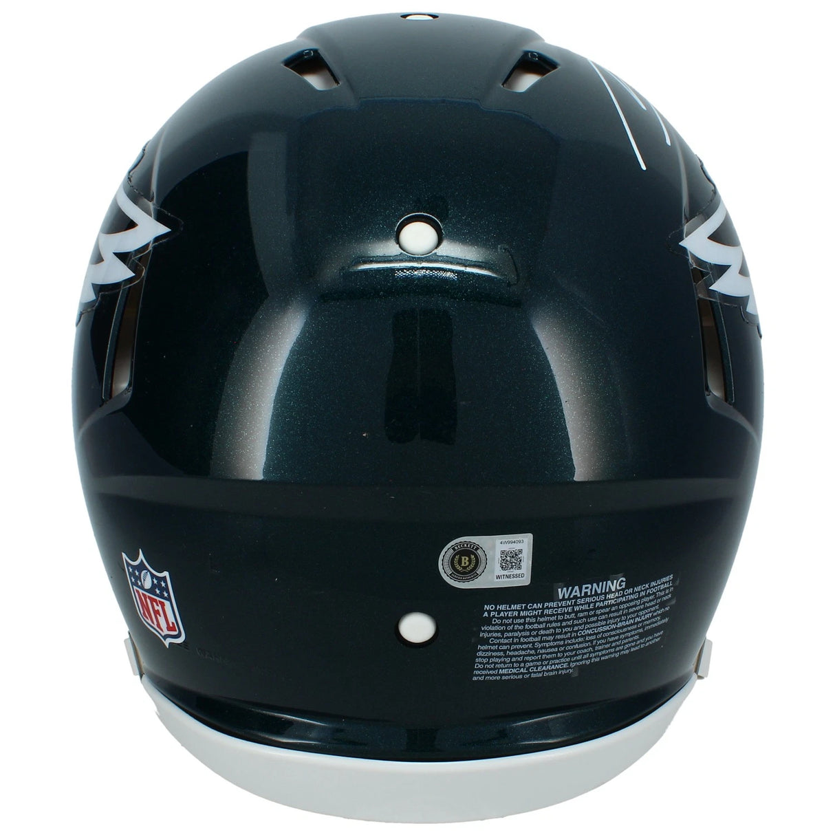 Makai Lemon Autographed Philadelphia Eagles Speed Authentic Helmet Beckett Witnessed