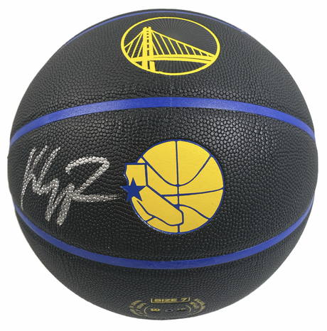 Klay Thompson Autographed Golden State Warriors Wilson 2021-22 City Edition Basketball Fanatics