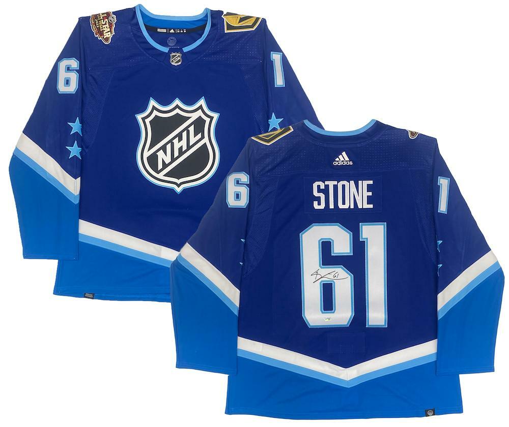 MARK STONE Autographed 2022 NHL All-Star Blue Authentic Jersey FANATICS