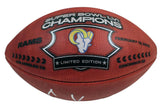 COOPER KUPP Autographed/Inscribed "SB LVI CHAMPS" Los Angeles Rams SB LVI Champions Logo Wilson Duke Authentic Football FANATICS LE 56