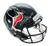 Jayden Higgins Autographed Houston Texans Speed Authentic Helmet Beckett Witnessed