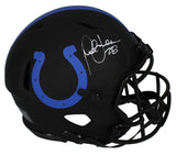 Marshall Faulk Autographed Indianapolis Colts Eclipse Speed Authentic Helmet Beckett Witnessed