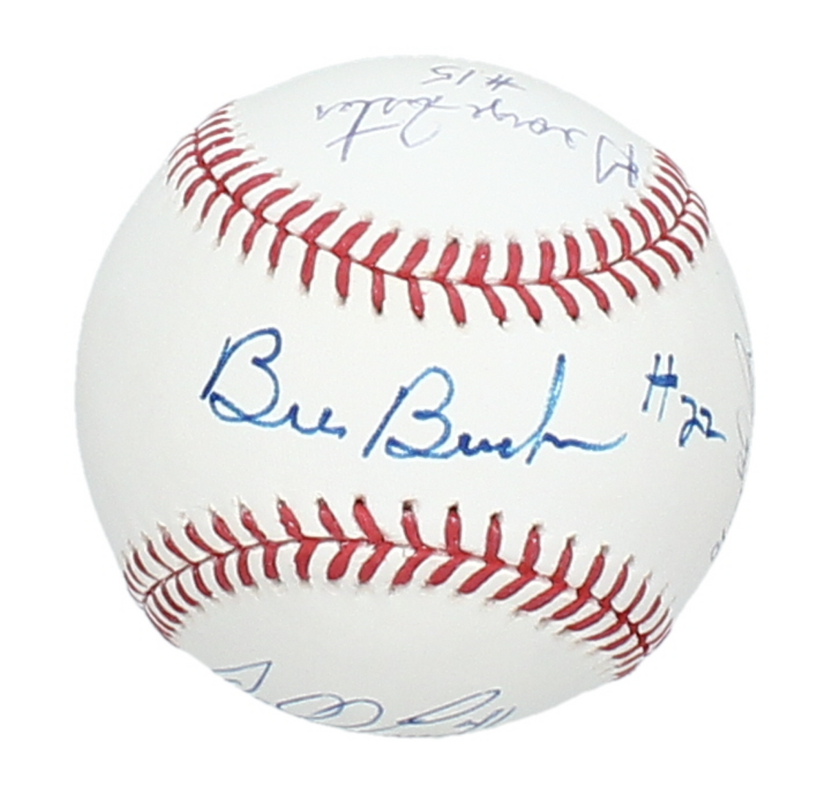 Bill Buckner/Gaylord Perry/Darrell Evans/Rolllie Fingers/George Foster Multi Autographed/Inscribed Official MLB Baseball Beckett Authenticated