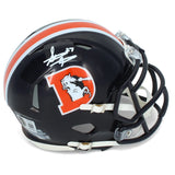 Steve Atwater Autographed Denver Broncos 2022 Color Rush Speed Mini Helmet Beckett Witnessed
