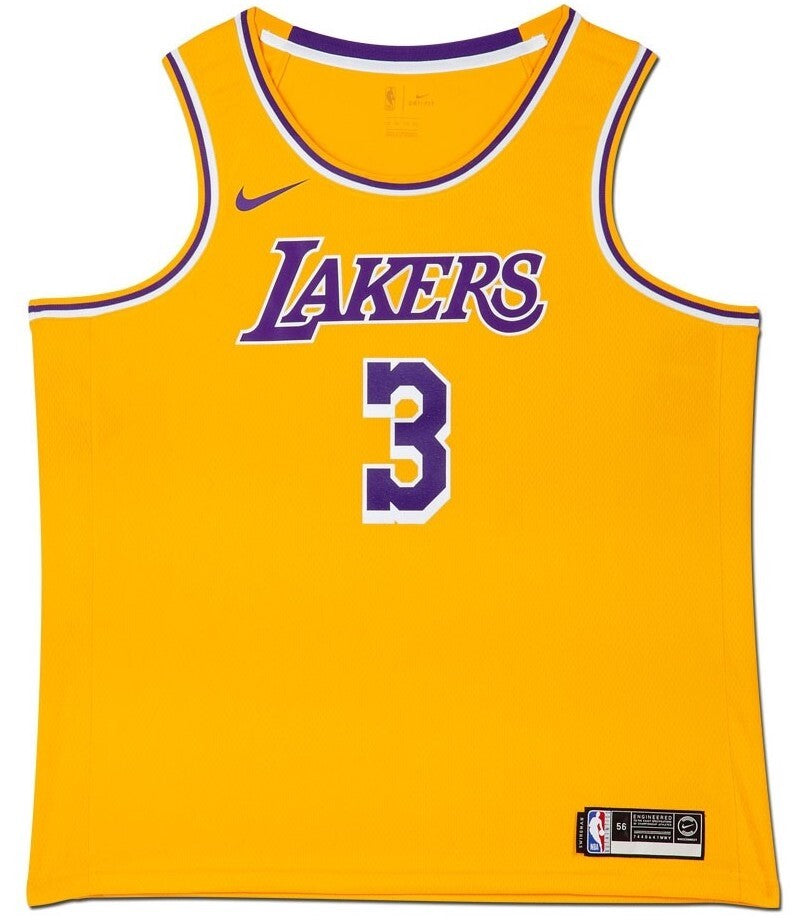Anthony Davis Autographed Los Angeles Lakers Gold Swingman Jersey UDA