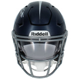 Taylor Lewan Autographed Tennessee Titans Speedflex Midi Helmet Beckett Witnessed