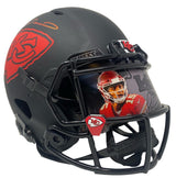 PATRICK MAHOMES Autographed Chiefs Eclipse Custom Visor Speed Helmet FANATICS