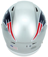 Christian Gonzalez Autographed New England Patriots Speedflex Midi Helmet Beckett Witnessed
