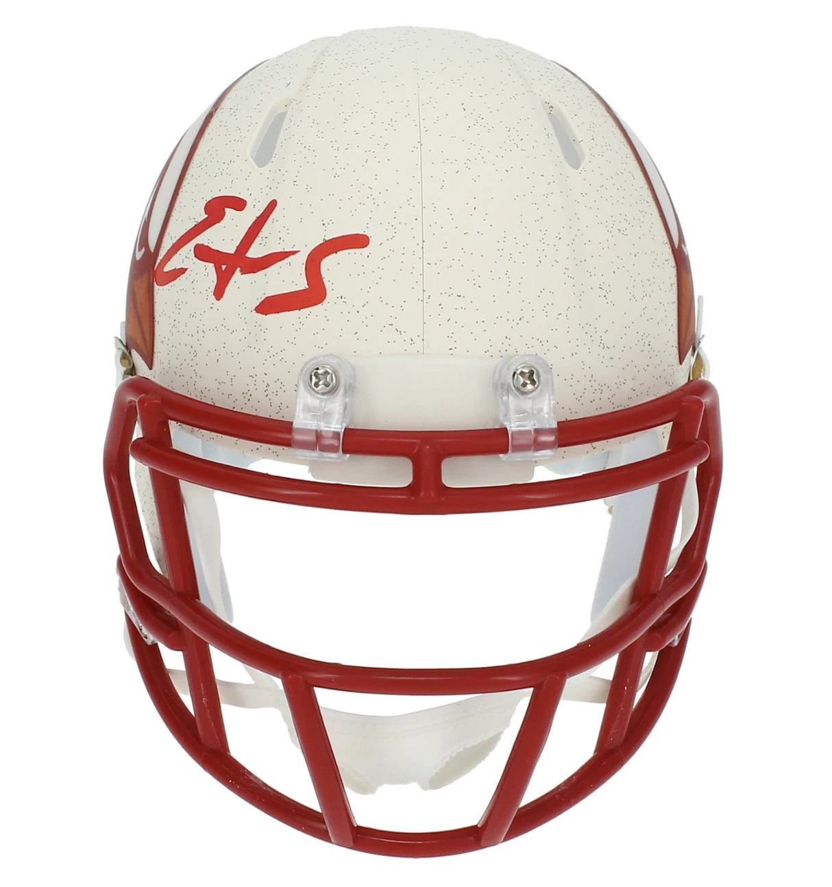 Edgerrin James Autographed Arizona Cardinals White Rivalries Speed Mini Helmet Beckett Witnessed