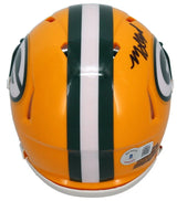 MarShawn Lloyd Autographed Green Bay Packers Speed Mini Helmet Beckett Witnessed