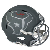 Dalton Schultz Autographed (in Red) Houston Texans Slate Speed Full Size Helmet Beckett Witnessed