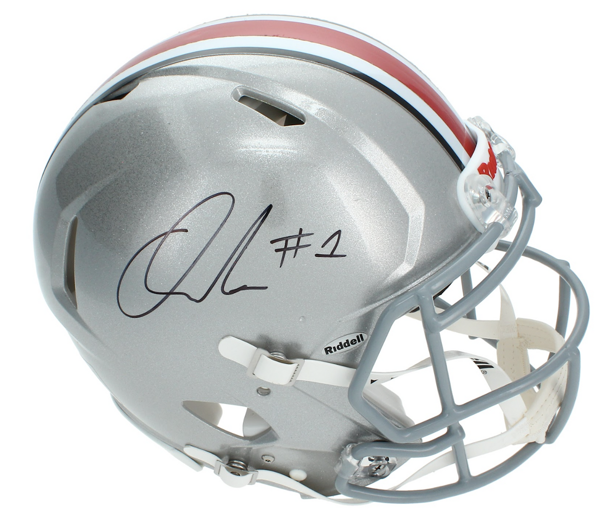 Quinshon Judkins Autographed Ohio State Buckeyes Speed Authentic Helmet Beckett Witnessed