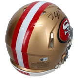 Nick Bosa Autographed San Francisco 49ers Speed Authentic Helmet Beckett Witnessed