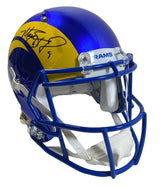 Matthew Stafford/Cooper Kupp Dual Autographed Los Angeles Rams SB LVI Champs Logo Authentic Helmet Fanatics