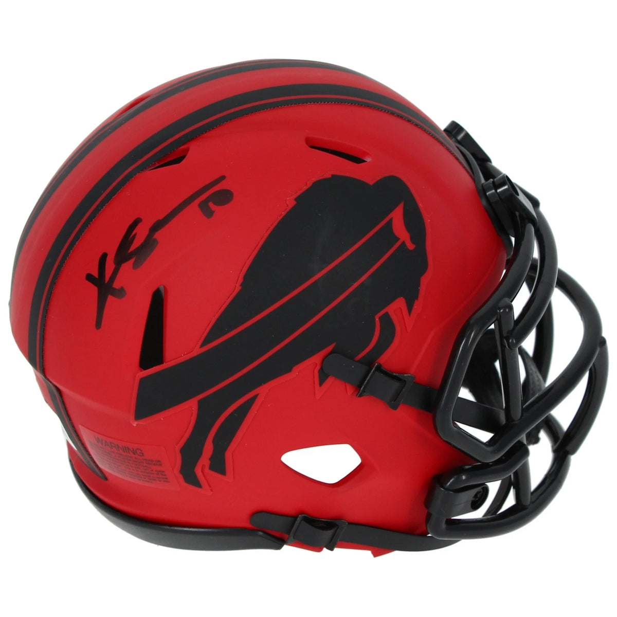 Khalil Shakir Autographed Buffalo Bills RAVE Speed Mini Helmet Beckett Witnessed
