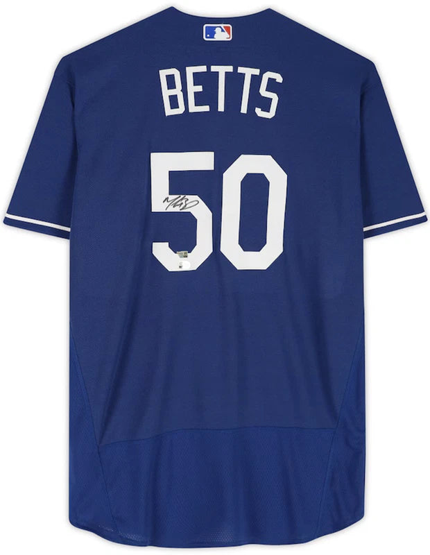 Mookie Betts Autographed Los Angeles Dodgers Nike Blue Authentic Jersey Fanatics