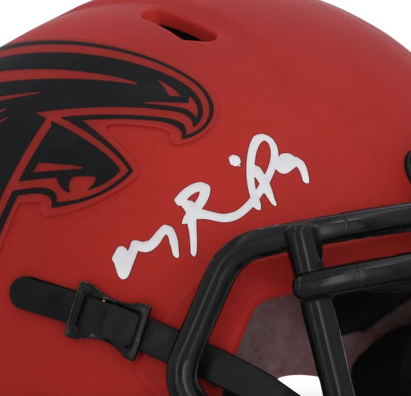Michael Penix Jr. Autographed Atlanta Falcons RAVE Speed Mini Helmet Fanatics