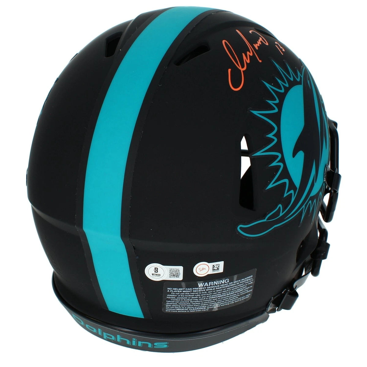 Dan Marino Autographed/Inscribed "Forever A Dolphin" Miami Dolphins Eclipse Speed Authentic Helmet Beckett Witnessed